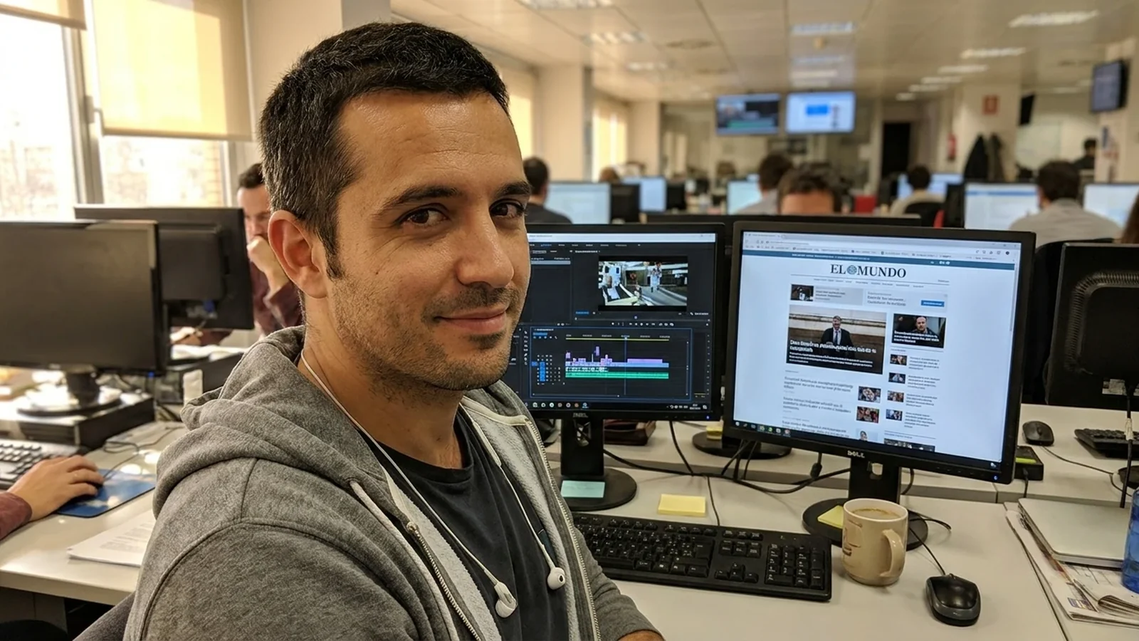 Marcos Ferrer, montador de vídeo en El Mundo