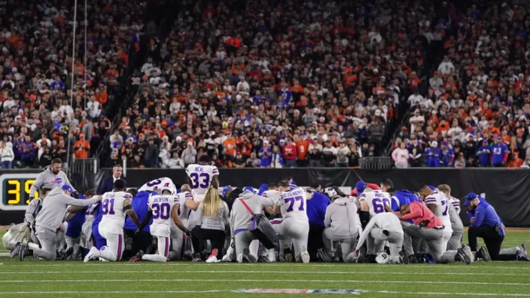 Buffalo Bills’ Damar Hamlin in Critical Condition After Collapsing on Field, Game Postponed