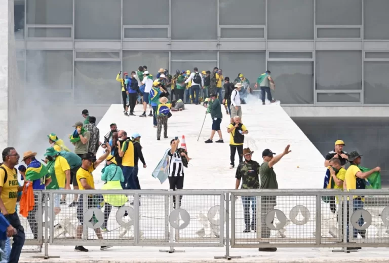 Supporters of Brazil’s former president storm Congress
