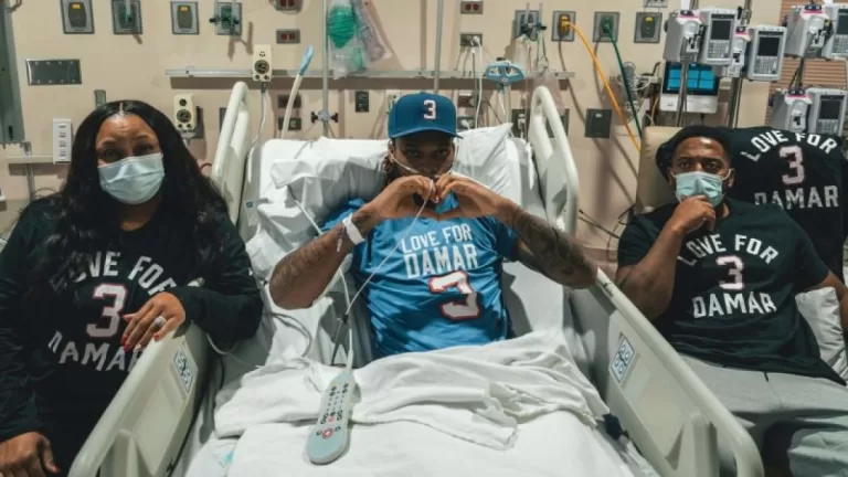 Damar Hamlin posts photo from hospital bed rooting on the Buffalo Bills a week after his on-field collapse – CNN