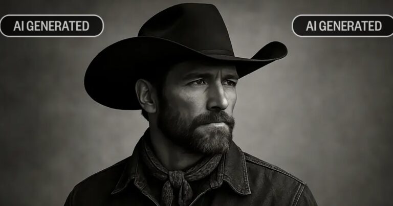 A mysterious stranger rode into town and topped a country music chart. He might not be real.